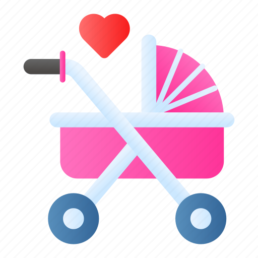 Pushchair, pram, baby buggy, stroller, baby carrier, carriage, baby icon - Download on Iconfinder