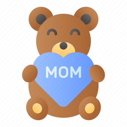 Teddy, bear, teddy bear, mothers day, mom, love, care icon - Download on Iconfinder
