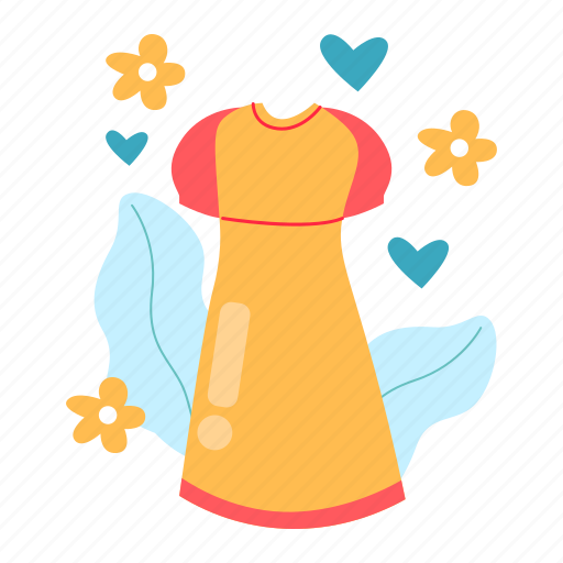 Dress, fashion, clothes, gift, mother’s day, mother, mom sticker - Download on Iconfinder