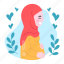 pregnant woman, muslim, hijab, pregnant, mother’s day, mother, mom, celebration, sticker 