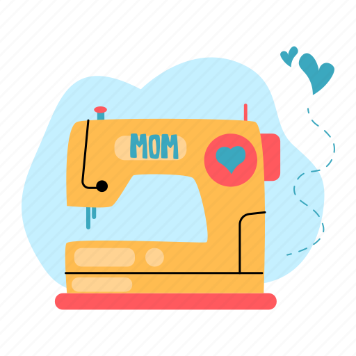 Sewing machine, tailoring, gift, appreciation, mother’s day, mother, mom sticker - Download on Iconfinder