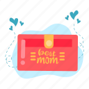 wallet, gift, best mom, appreciation, mother’s day, mother, mom, celebration, sticker