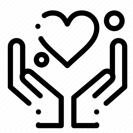 Hand, heart, love, motivation icon - Download on Iconfinder