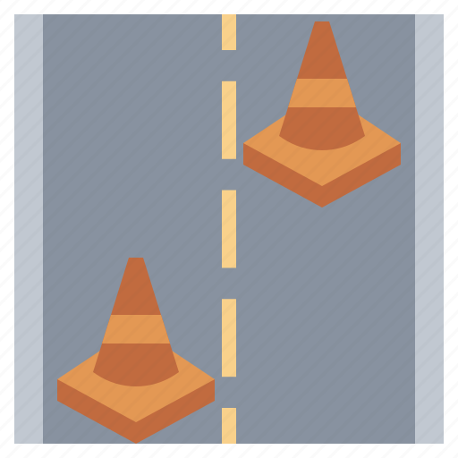 Broken, cone, danger, line, transport, transportation, warning icon - Download on Iconfinder