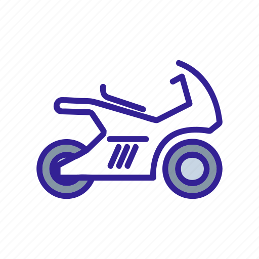 Bike, contour, motorbike, motorcycle, vehicle icon - Download on Iconfinder