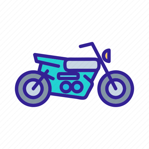 Bicycle, bike, contour, motorbike, motorcycle icon - Download on Iconfinder