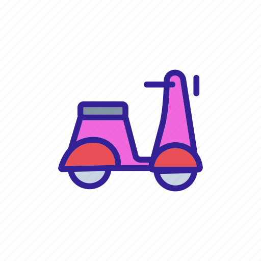 Bike, contour, delivery, moped, motorbike icon - Download on Iconfinder