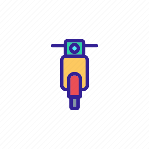 Bike, contour, delivery, moped, motorbike, truck icon - Download on Iconfinder