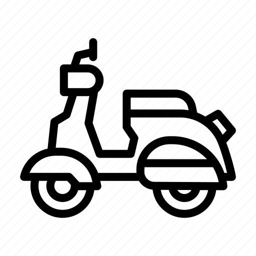 Vespa, scooter, vintage, retro, transport, motorcycle icon - Download on Iconfinder