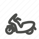 motorcycle, bike, vehicle, transportationrider, big, scooter