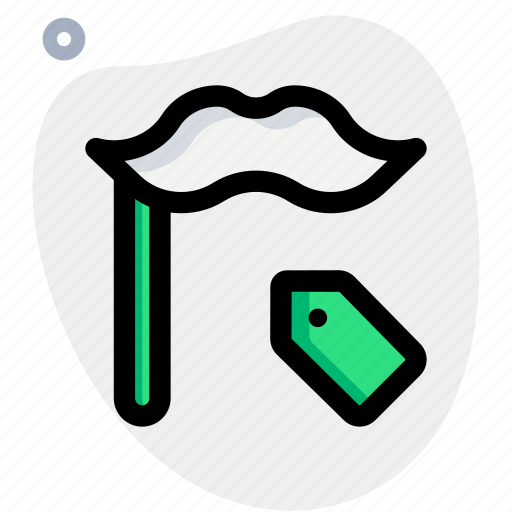 Fake, moustache, tag, style icon - Download on Iconfinder