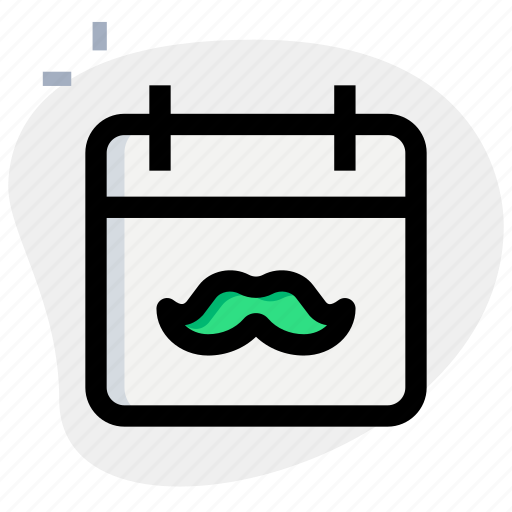 Moustache, calendar, schedule, man icon - Download on Iconfinder