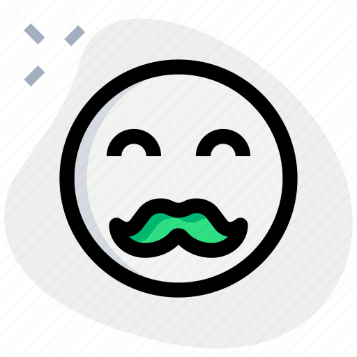 Smiley, moustache, emoji, man icon - Download on Iconfinder