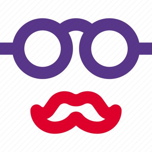 Glasses, moustache, eyewear, man icon - Download on Iconfinder