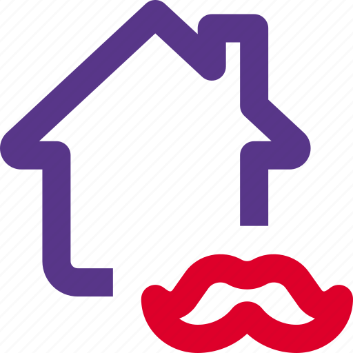 Home, moustache, house, man icon - Download on Iconfinder