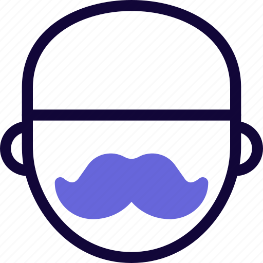 Face, moustache, man, style icon - Download on Iconfinder