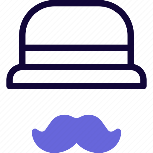 Hat, moustache, cap, fashion icon - Download on Iconfinder