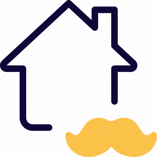 Home, moustache, house, salon icon - Download on Iconfinder