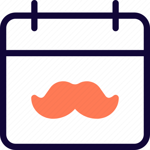 Moustache, calendar, schedule, salon icon - Download on Iconfinder