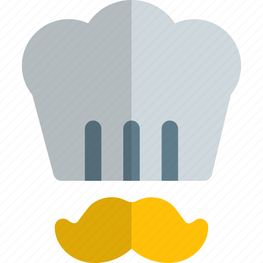Chef, moustache, cooker, fashion icon - Download on Iconfinder