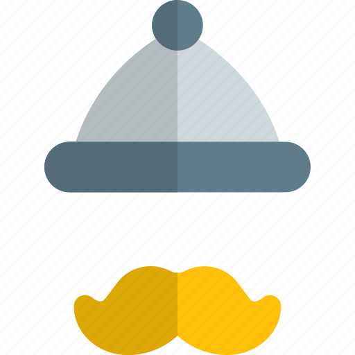 Hat, moustache, man, cap icon - Download on Iconfinder