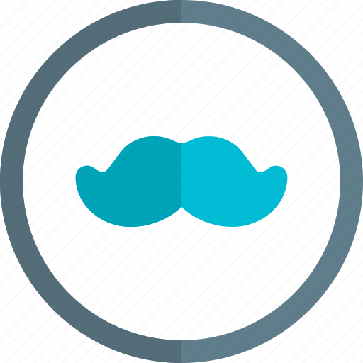 Moustache, cirlce, man, fashion icon - Download on Iconfinder