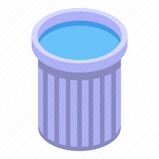 Mouthwash, glass, isometric icon - Download on Iconfinder
