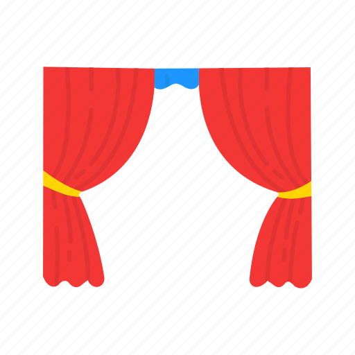 Cinema, curtain, movie, stage, stage curtain, theatre, theatre stage icon - Download on Iconfinder