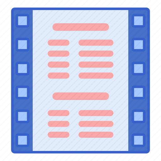Credits, film, movie, video icon - Download on Iconfinder