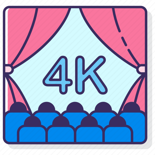 Cinema, movie, film, 4k icon - Download on Iconfinder