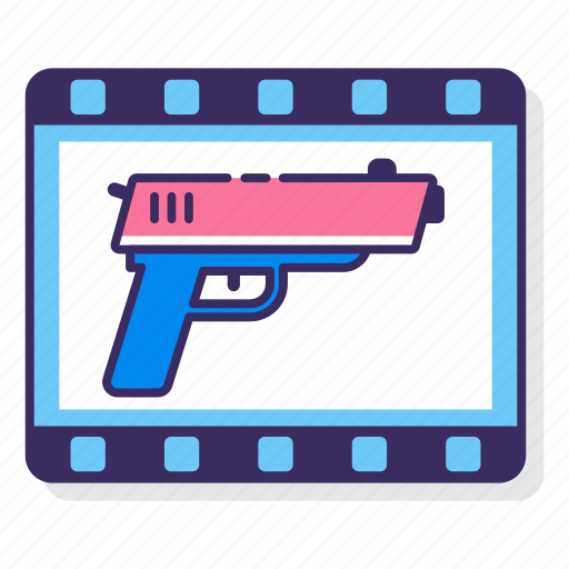 Action, gun, movie, film icon - Download on Iconfinder