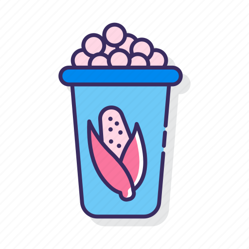 Corn, cup, food, snack, cinema icon - Download on Iconfinder