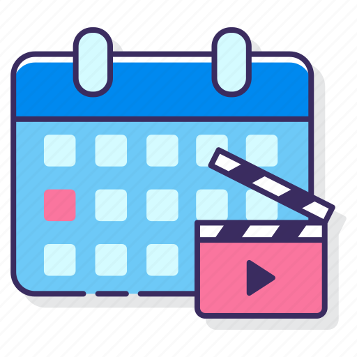 Release, calendar, movie, film icon - Download on Iconfinder