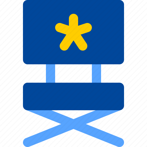 Chair, director, maker, movie, sit icon - Download on Iconfinder