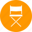 chair, cinema, director, film, movie, set 