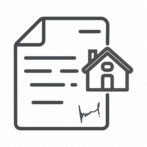 Contract, deal, home, house, hunting, moving, rent icon - Download on Iconfinder
