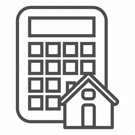 Calc, house, hunting, loan, mortgage, moving, rent icon - Download on Iconfinder