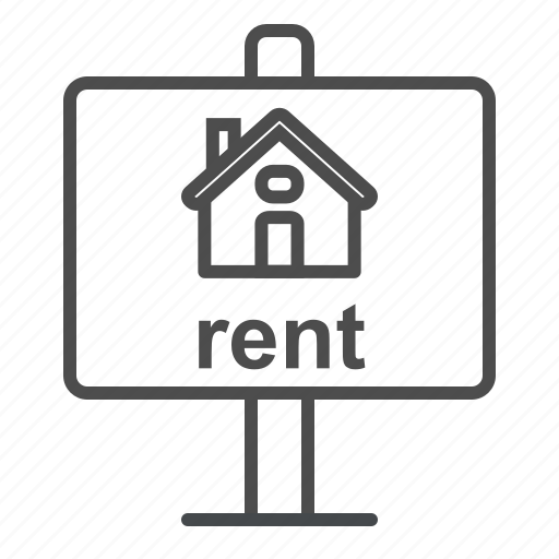 Home, house, hunting, moving, real state, rent, sign icon - Download on Iconfinder