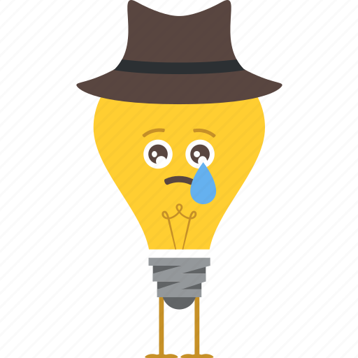 Bulb, char, cry, emoji, sad icon - Download on Iconfinder