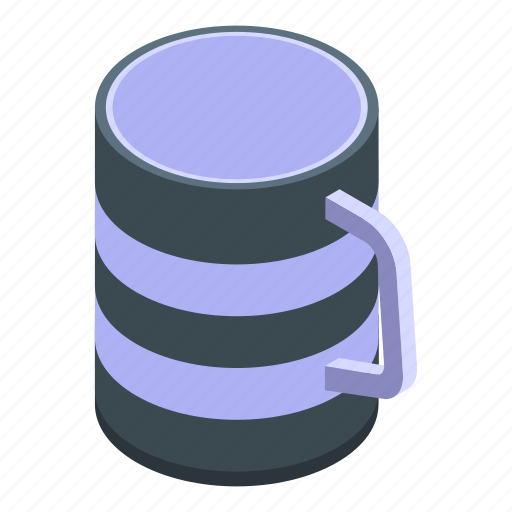 Striped, mug, isometric icon - Download on Iconfinder