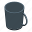 espresso, mug, isometric 