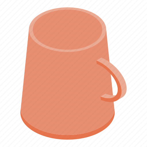 Mug, cup, isometric icon - Download on Iconfinder