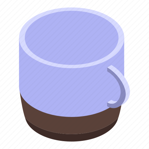 Steam, mug, isometric icon - Download on Iconfinder