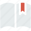 book, bookmark, label, ribbon, sticker, tag icon 
