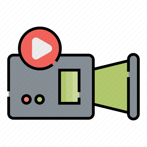 Movie, multimedia, play, record, recorder, video, video recorder icon - Download on Iconfinder