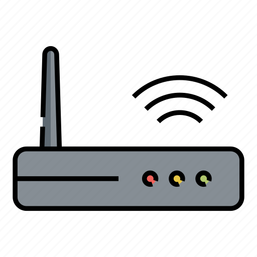 Electronic, internet, multimedia, router, signal, technology icon - Download on Iconfinder