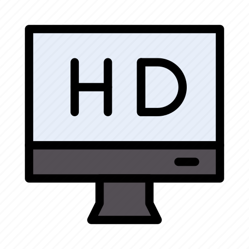 Monitor, highdefinition, display, screen, lcd icon - Download on Iconfinder