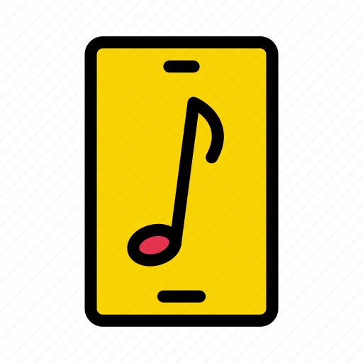 Media, mobile, phone, melody, music icon - Download on Iconfinder