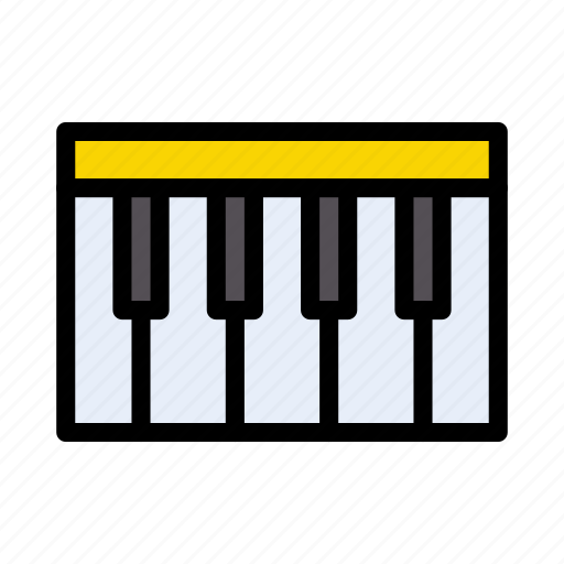 Media, instrument, tiles, music, piano icon - Download on Iconfinder