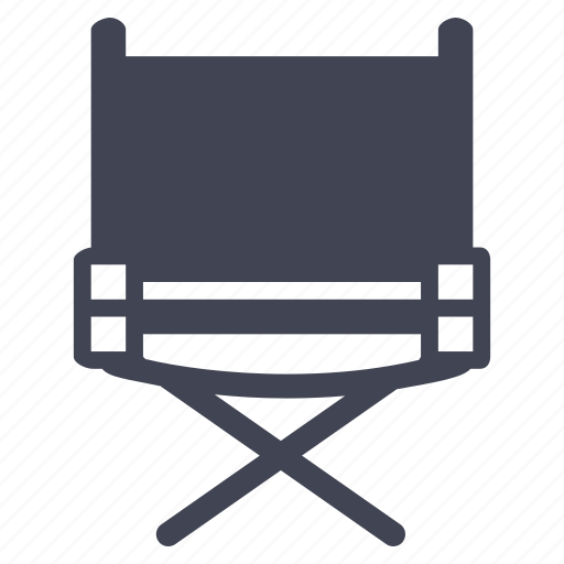 Chair, director, furniture, media, multimedia icon - Download on Iconfinder